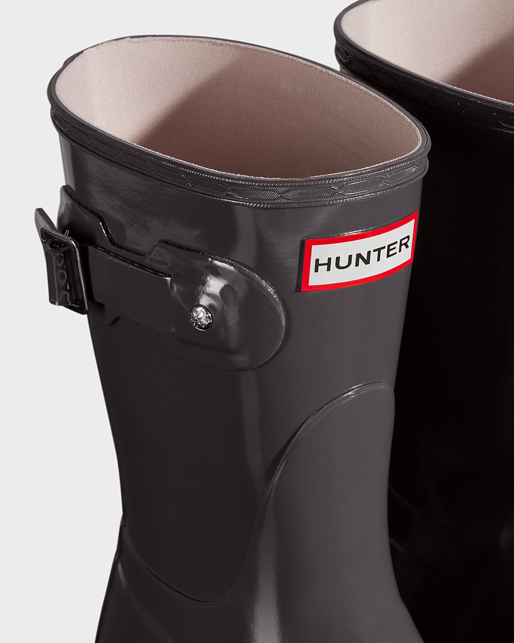 Galochas Curtas Hunter Feminina Cinzentas - Original Gloss - 35DGHTSNW
